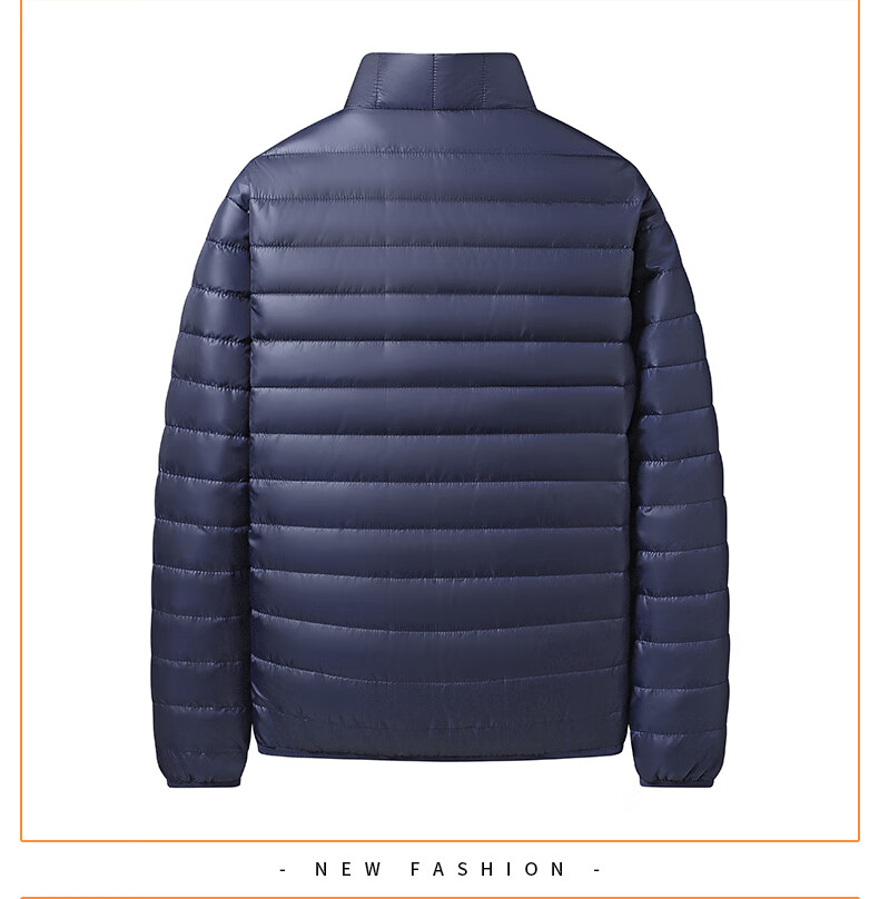 Miiow Men's Cotton Jacket Autumn Winter Stand Collar Lightweight Warm Outdoor Sports Casual Loose Fit Black 2XL 12