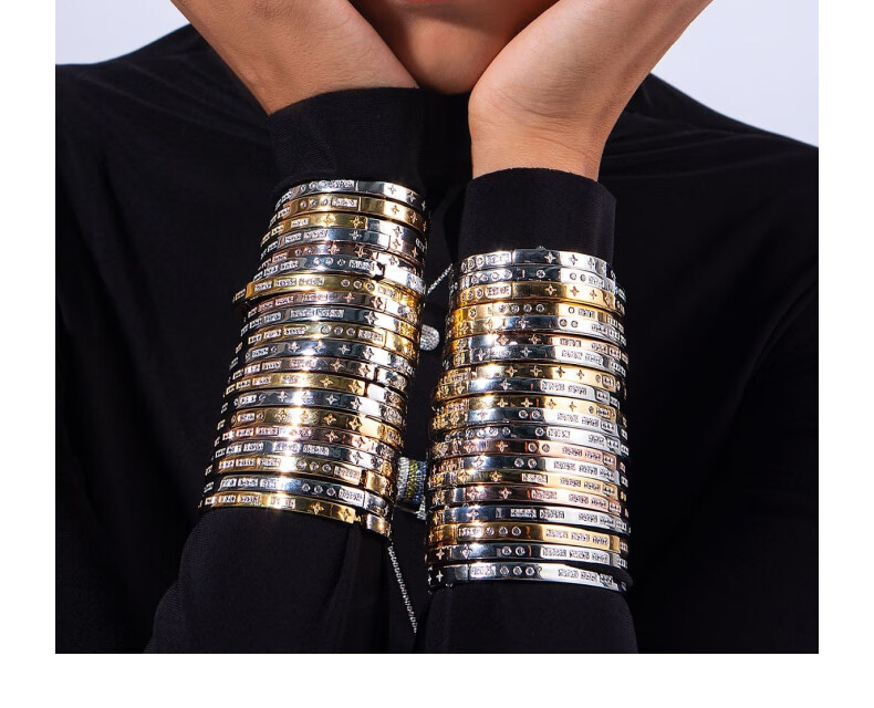APM Monaco [Zhou Yiran's Choice] BONHEUR Morse Code Bracelet, Gift for Girls And Boys 8