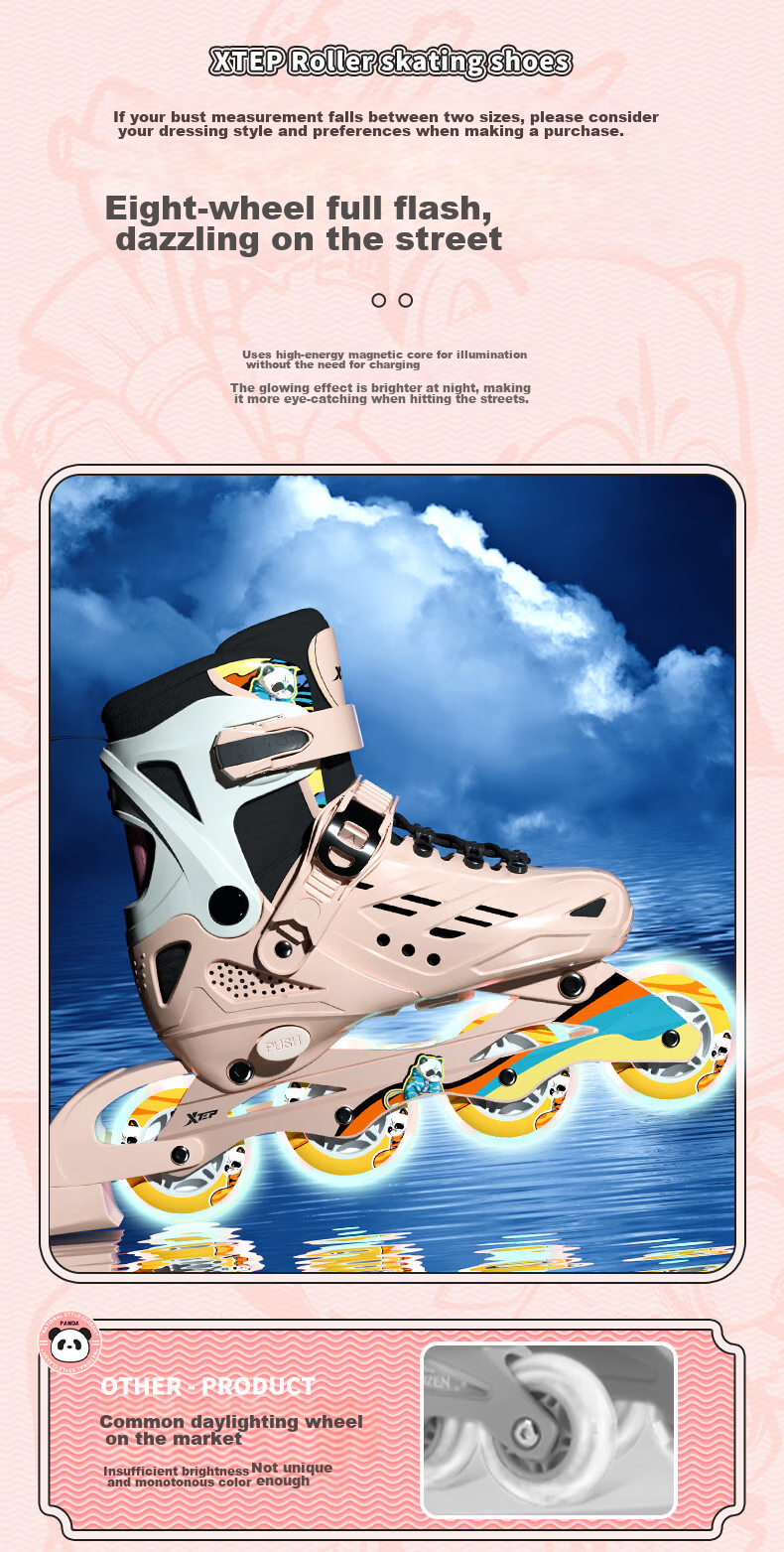 XTEP Roller Skates for Children, Inline Skates for Girls, Roller Shoes for Kids And Boys [Essential for Primary And Secondary School Roller Skating Courses] 15