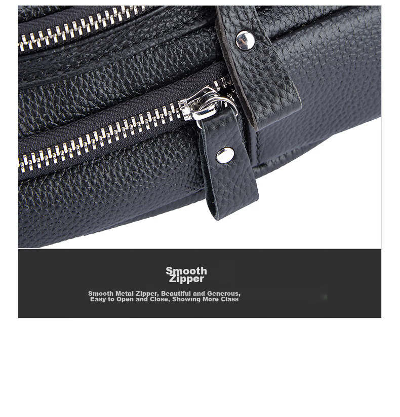 Meizhouyeni Crossbody Bag for Men, Top-Grain Leather Chest Bag, Fashionable Shoulder Bag, Casual Trendy Sports Birthday Gift for Boyfriend 14