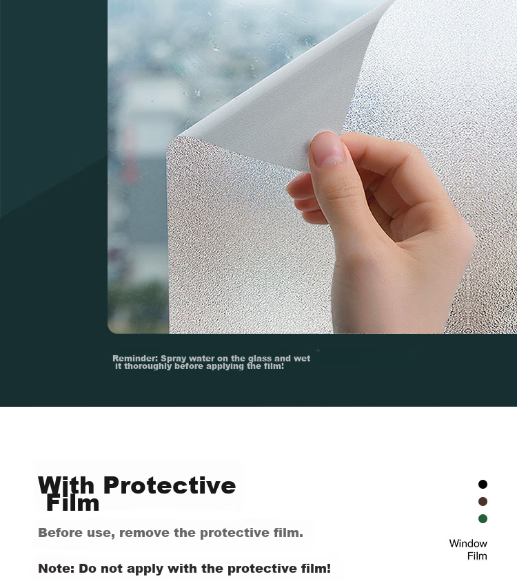 Quatrefoil Glass Film, Pure Frosted, Widened to 120*200cm, Static Cling, No Glue, Bathroom Window And Door Film 8