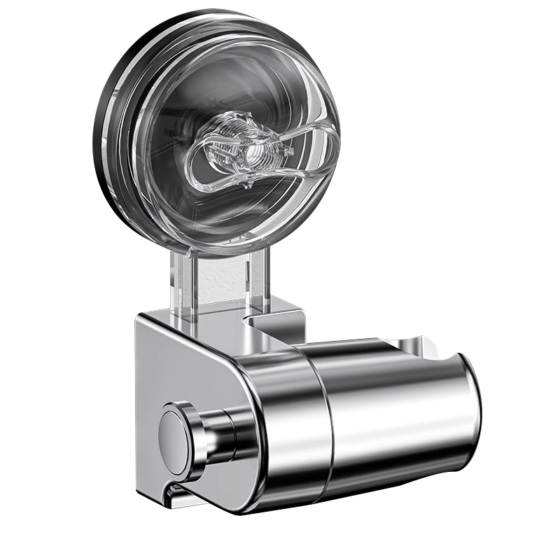 HOMK [Germany] Suction Cup Shower Head Holder, No Drilling Required, Fixed Shower Head Mount, Movable Base for Shower Head