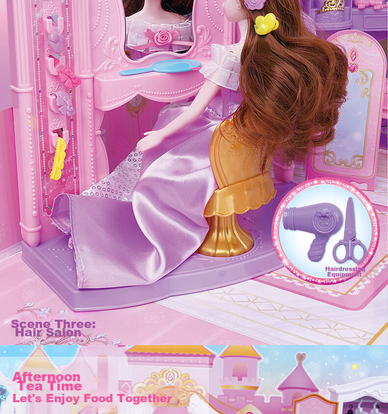Anlili Children's Toy, Girl's Gift, Dress-Up Doll, Pretend Play, Barbie Dream House, Birthday Present 8