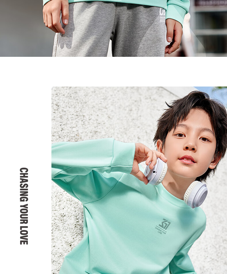 361° Children's Sweatshirt, Spring And Autumn, Boys And Girls 3-14 Years Old, Versatile School Sports Pullover Hoodie, Black, Size 170 25
