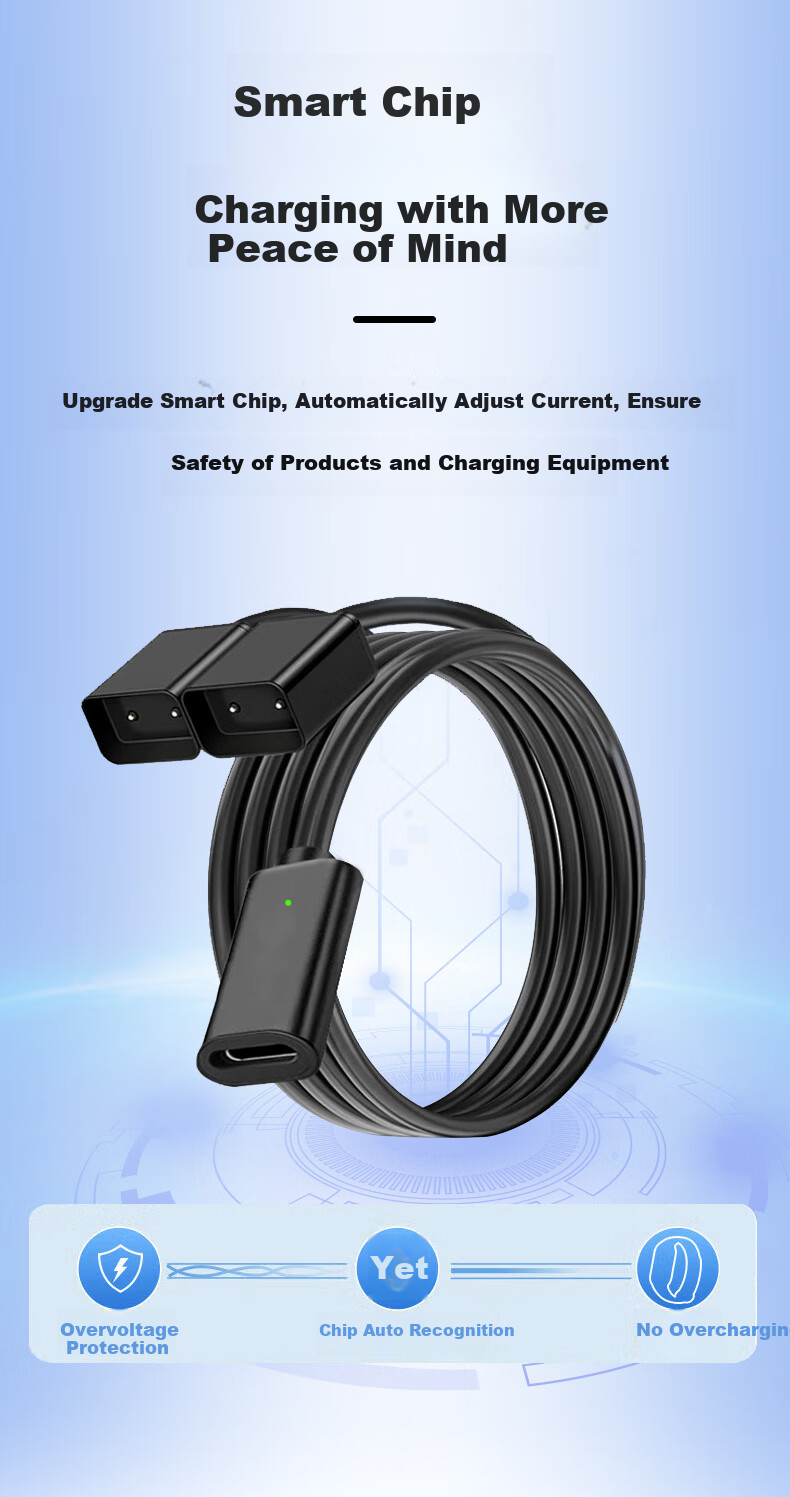 Masentek Magnetic Charging Cable EVI-CG010 Compatible with Huawei Smart Glasses 3rd Generation, Bluetooth Glasses Automatic Magnetic Charging Accessory 7