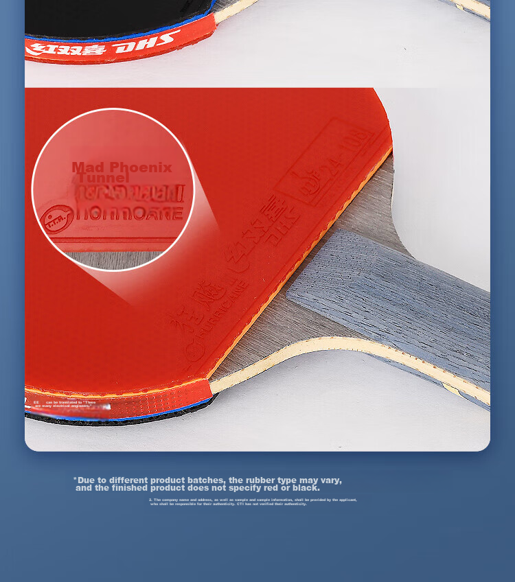DHS Wang Hao Star Double-Sided Anti-Grip Table Tennis Racket [Fast Delivery from Beijing Warehouse + 2 Balls + Racket Case] Straight Handle Racket 7