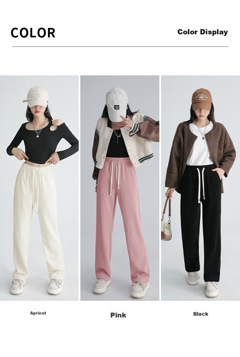 Baleno Slim Straight-Leg Pants for Women, 2026 Spring And Autumn Warm Casual Leg-Lengthening Corduroy Wide-Leg Trousers 7