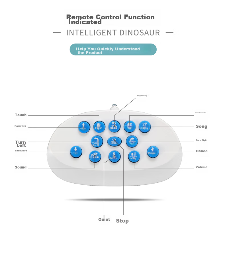 JINGDA TOYS Remote Control Dinosaur Toy, Electric Tyrannosaurus Robot, Boys' Toy, Children's Birthday Gift 11