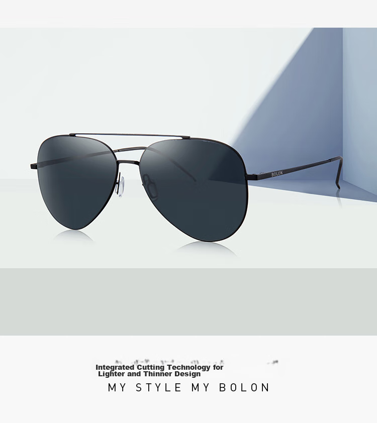 BOLON Aviator Sunglasses, High-Definition Polarized Glasses, Outdoor Driving UV Protection Sunglasses for Men, BL8020D12 3