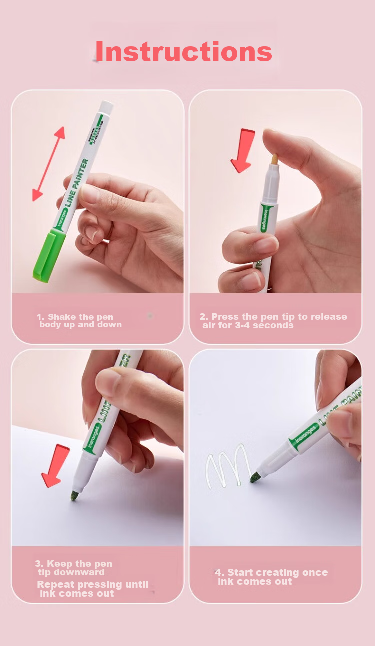 Liupintang Dual-Line Outline Pen Colorful Marker Set for Note-Taking, Student Use, Multi-Color Hand-Drawing Journaling, Specialized Highlighters, Dual-Color Pens for Outlining, Hollow Three-Dimensional Dreamy Glowing Pens 15