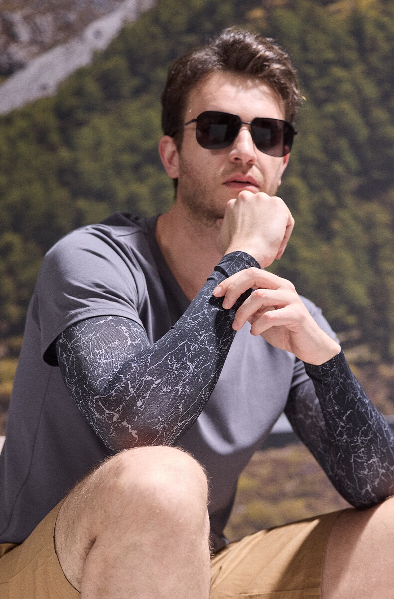 MISSION UV Ice Silk Sunscreen Arm Sleeves for Men Summer Cooling UV Protection Driving Cycling Arm Covers 8