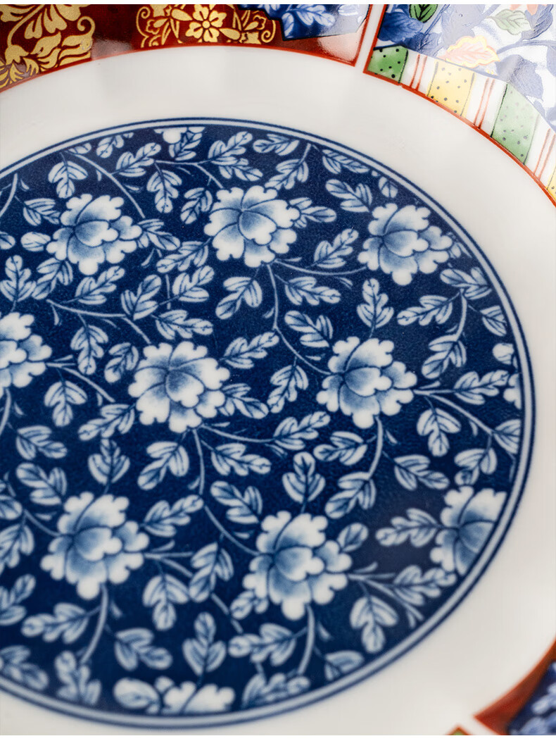 Mino Yaki Japanese Imported Tableware Set, Palace-Style Bowl And Plate Dinnerware Set, 10-Piece Combinatio 4