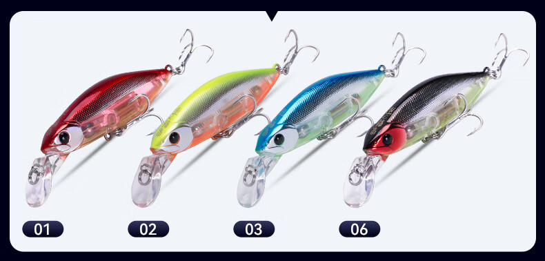 Guowangluya Lure Fishing Bait Set: Sinking Minnow Long-Casting Vibrating Sinking Bait for Freshwater Bass And Artificial Fish Bait 1
