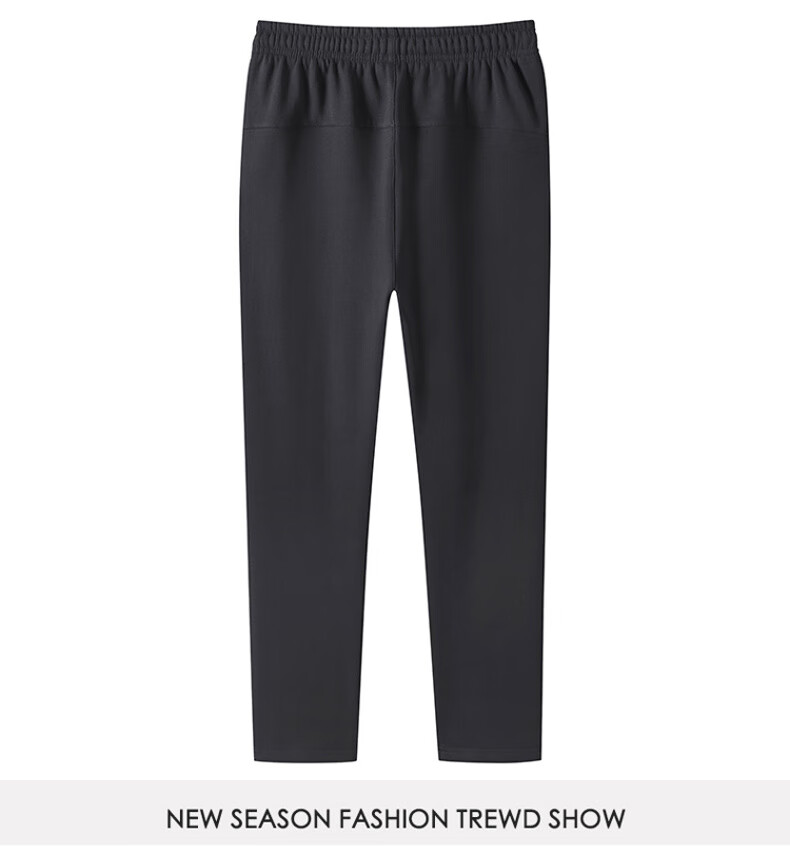 Miiow Casual Pants Spring Autumn Straight Leg Quick-Dry Solid Breathable Sports Pants Loose Fit Long Pants Black Straight Leg L 22