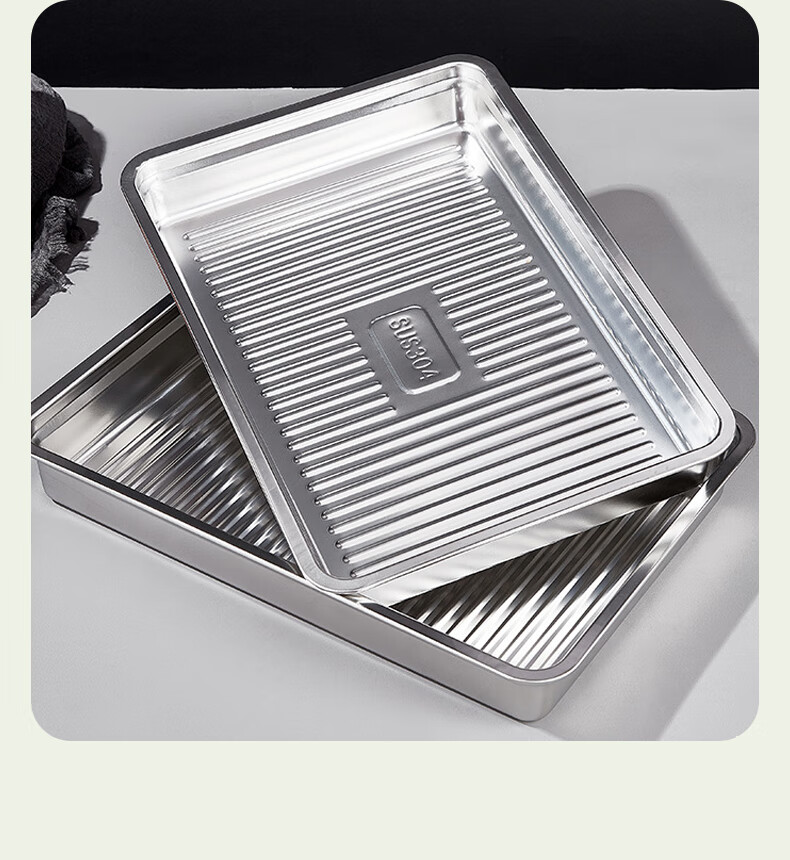AOmeiyou 304 Stainless Steel Dumpling Box, Home Refrigerator-Specific Frozen Storage Container, Meal Prep Tray for Wonton, 1 Layer with 1 Lid 11