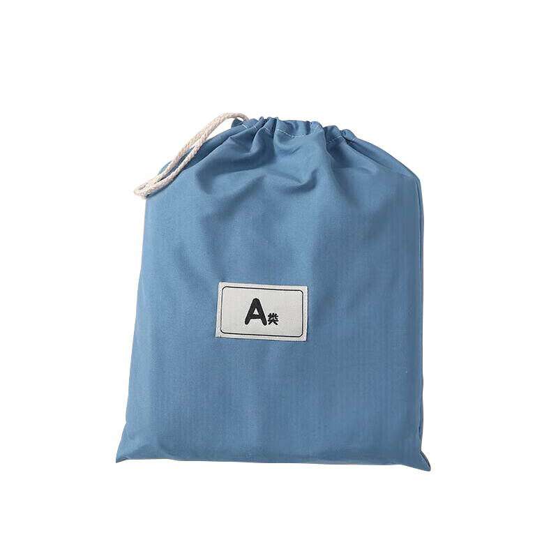Grace Class A 7A Antibacterial Travel Sleeping Bag Liner, Portable Bed Sheet for Hotels And Camping, Anti-Dirt, Diamond Blue, 1.8*2.1M