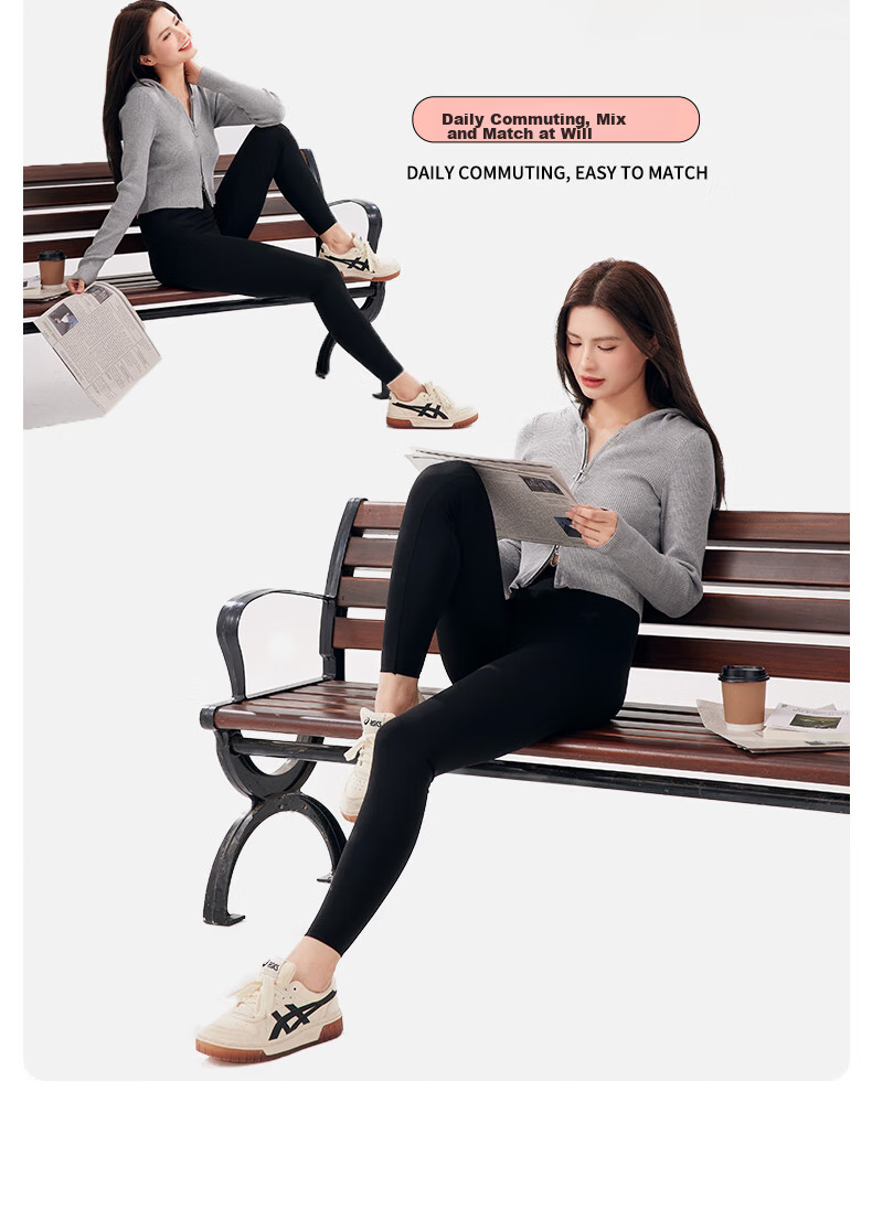 FitonTon Shark Leggings for Women, Autumn And Winter, Butt-Lifting And Tummy Control, High-Waisted, Slightly Compression, Butt-Lifting Band, Tight-Fitting Yoga Pants, Gray, L 21