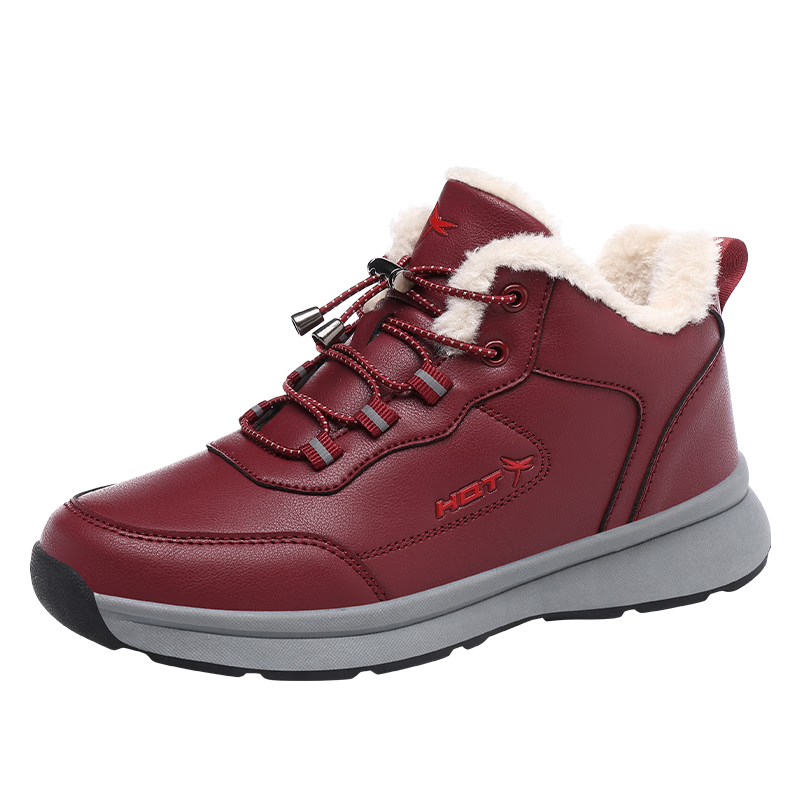 RED DRAGONFLY Women's Winter Fleece Lined Warm Elderly Shoes Thickened Plush Cotton Boots Middle-aged and Elderly Cotton Shoes WXC430441