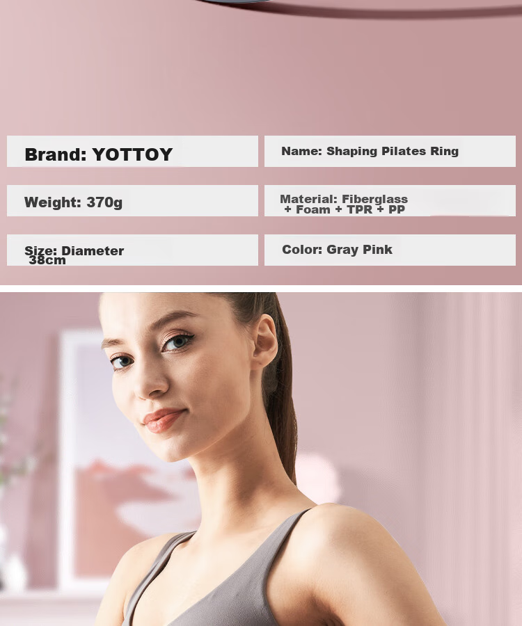 Yottoy Pilates Ring, Yoga Resistance Circle, Body Shaping Equipment, Beginner Yoga Accessory, Shoulder Opener, Back Beautifier, Fitness Yoga Ring 18