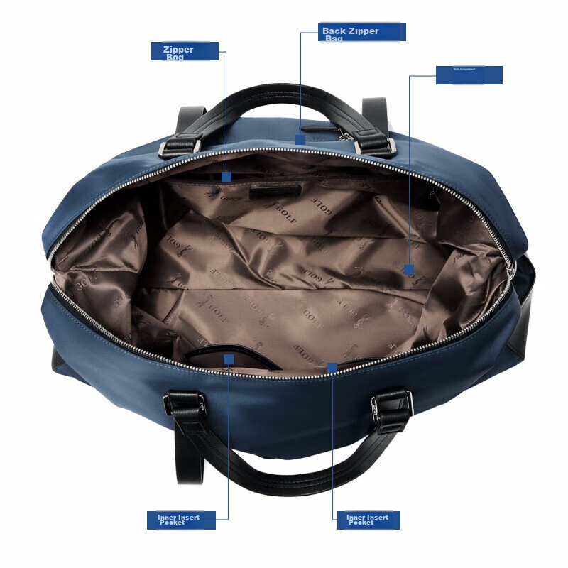 GOLF Travel Bag, Casual Sports Fitness Bag, Handheld And Shoulder Luggage Bag, Men's Short-Trip Travel Bag, Large Capacity Business Trip Bag