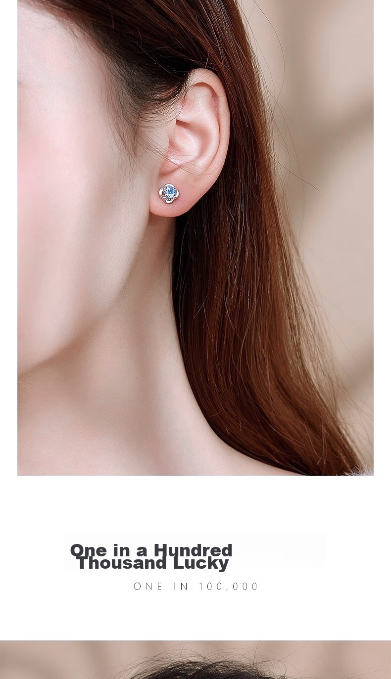 MANHE S999 Sterling Silver Four-Leaf Clover Stud Earrings for Women, New 2026 Style Birthday Gift for Female Friends 15