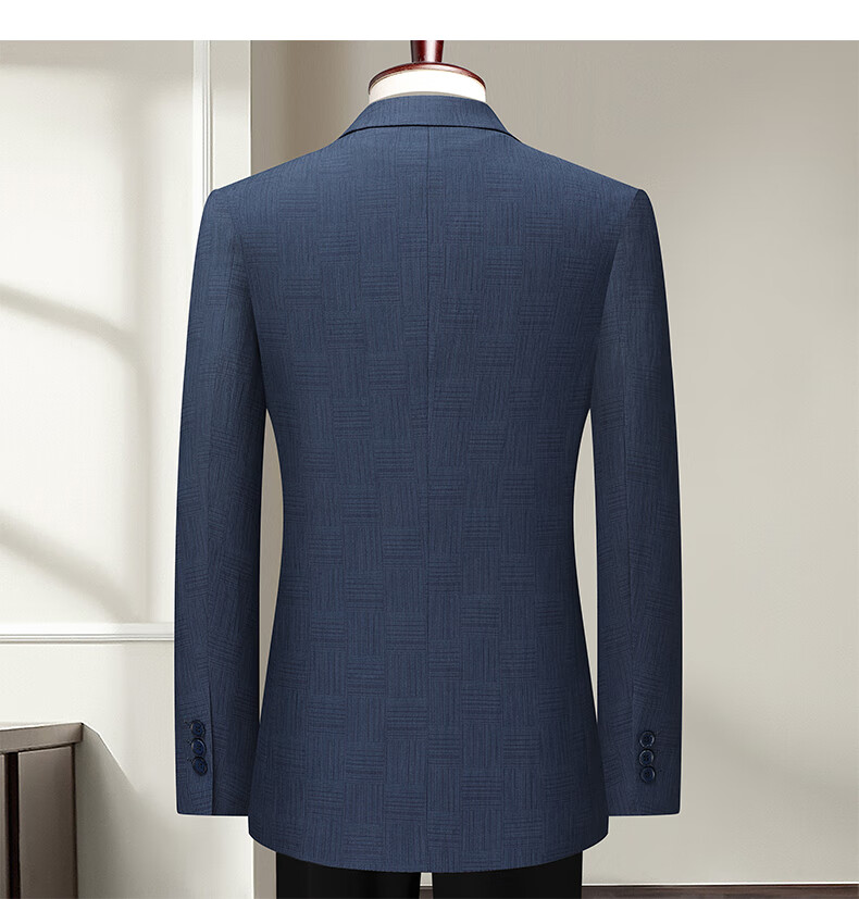 FIRS Men's Suit, Slim Fit Spring And Autumn Style, Business Casual Elastic Blazer for Young Men, Professional Outerwear Jacket, Suit Coat 4