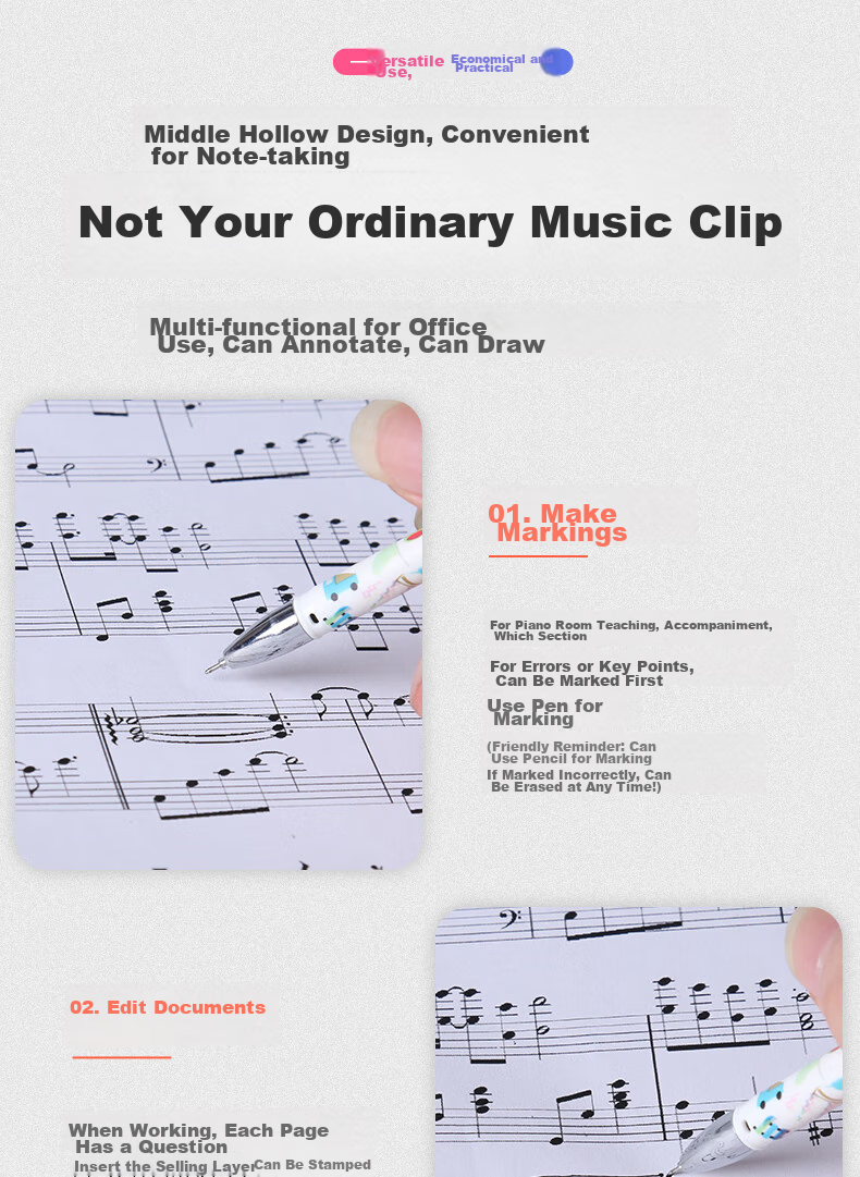 Maneryuepu A4 Sheet Music Folder, Piano Score Folder, Songbook Holder, Guitar And Guzheng Folder, 20 Pages Can Hold 40 Sheets, Multifunctional Music Folder 6