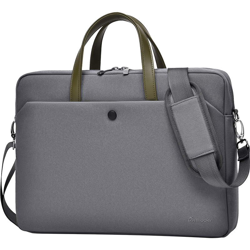 DiyiGongfang Single-Shoulder Laptop Bag, 17.3-Inch Large Capacity, Simple Business Style, Suitable for HP Zhenjiuzhe, WeChat Thinkbook17, Handheld Laptop Bag for Men And Women, Air Cushion Shockproof