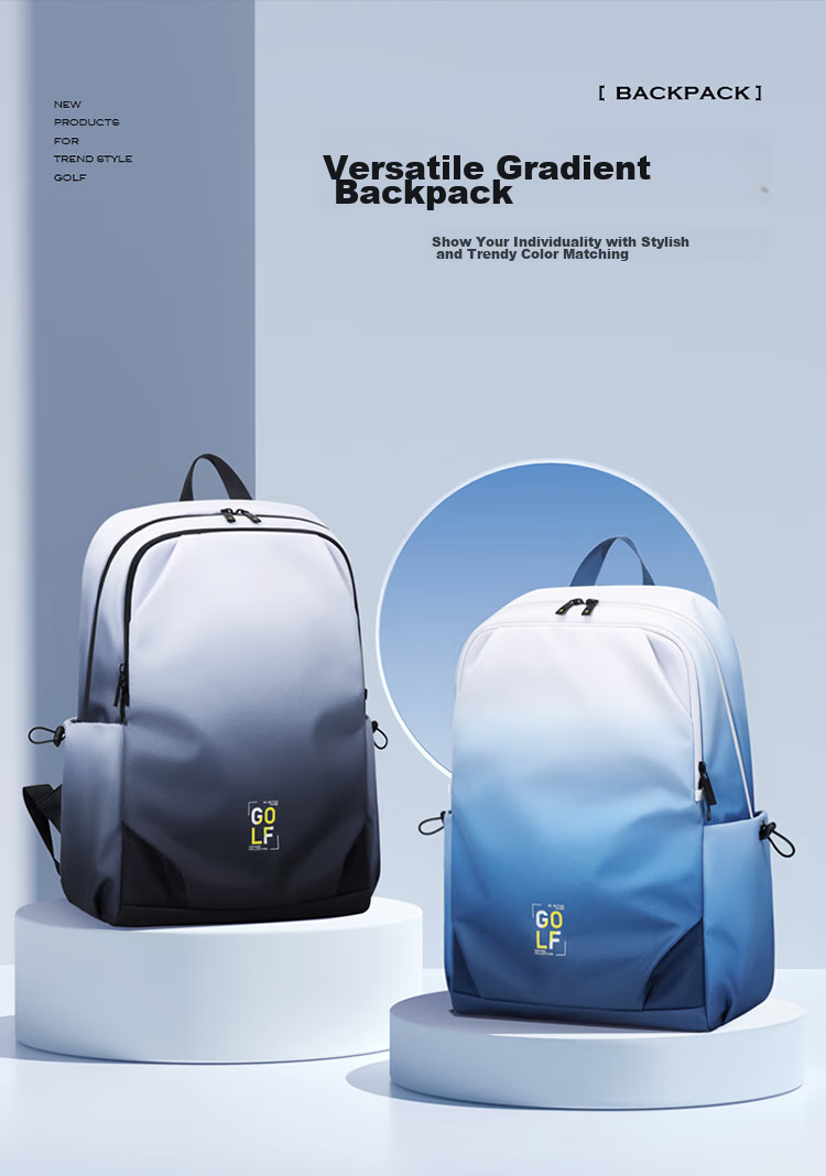 GOLF Backpack for Men And Women, Travel Laptop Bag, 15.6-Inch Computer Backpack for Students, Gradient Cycling Sports Backpack 1