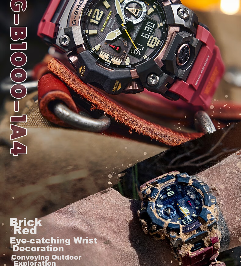 Casio Men's G-SHOCK Mudmaster Third Generation Solar-Powered Sports Digital Watch GWG-B1000 6