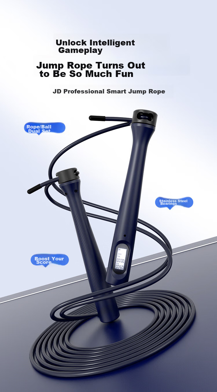 JD Original [Xiao Xuanfeng Smart Version] Two-Loop Bluetooth APP Weight Loss Course for Middle School Physical Education Exam, Speed-Up Jump Rope for Third Year Students 1