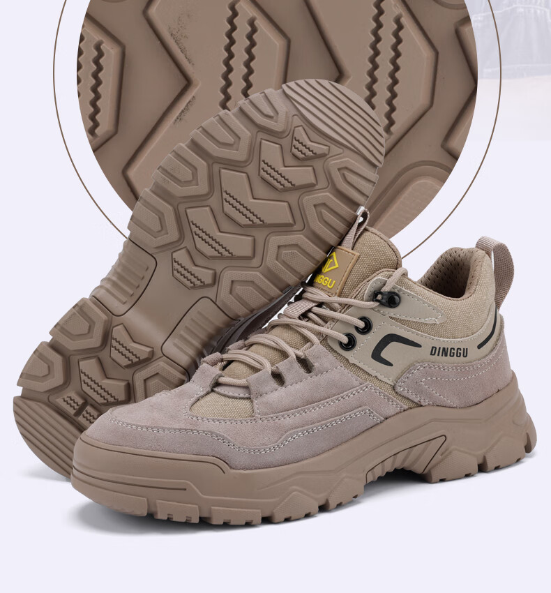 Dinggu Men's Work Safety Shoes JD1352ZGD44 High-top Anti-smash, Anti-puncture, Slip-resistant, Durable Winter Footwear for Long Standing 1