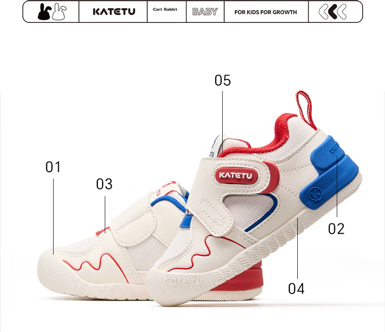 Katetu Baby Walking Shoes, Infant 1-3 Years Old Spring New Children's Shoes, Little K Shield Functional Shoes, Indoor Children's White Sneakers X4CEA26 14