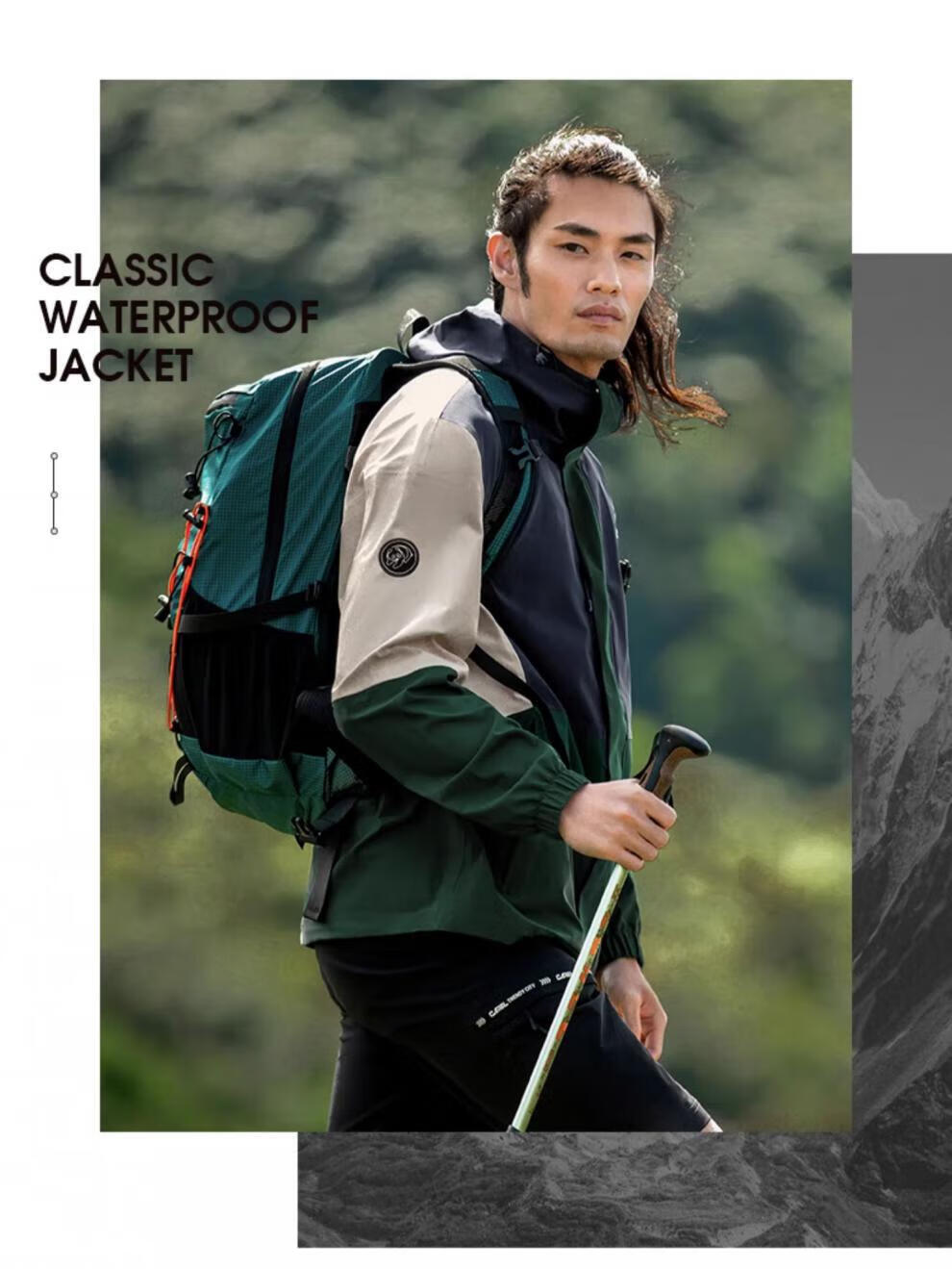 Panda Camel [Nazha Same Style] Outdoor Three-Proof Windproof Waterproof Mountaineering Jacket for Men and Women, Size L 18