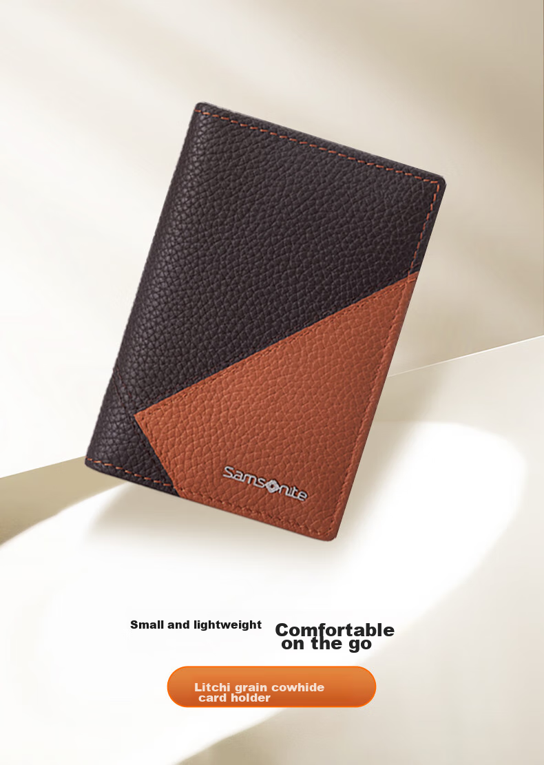 Xinxiuli Men's Business Card Holder, Multifunctional Leather Wallet, Gift Box for Men's Birthday Present TK6 1