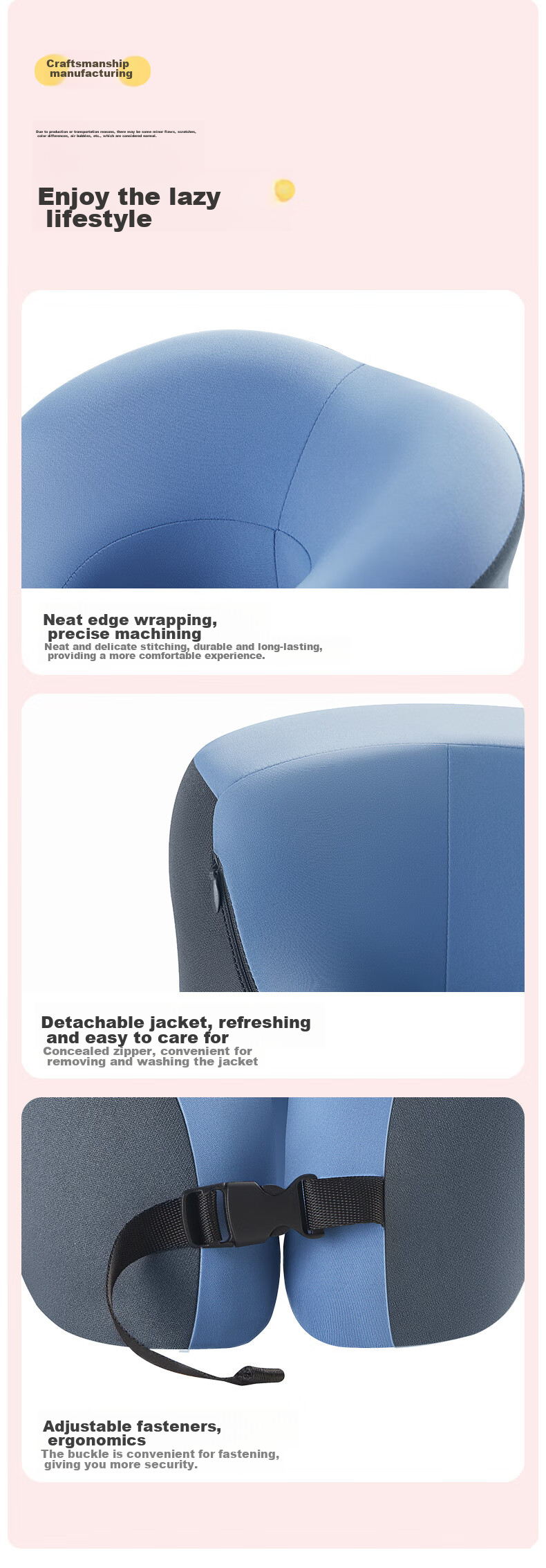 Jingmao Nap Pillow, Face-Down Pillow, Office Nap Aid, Lunch Break Pillow, U-Shaped Pillow, for Primary School Students And Adults, Face-Down Sleeping Pillow 18