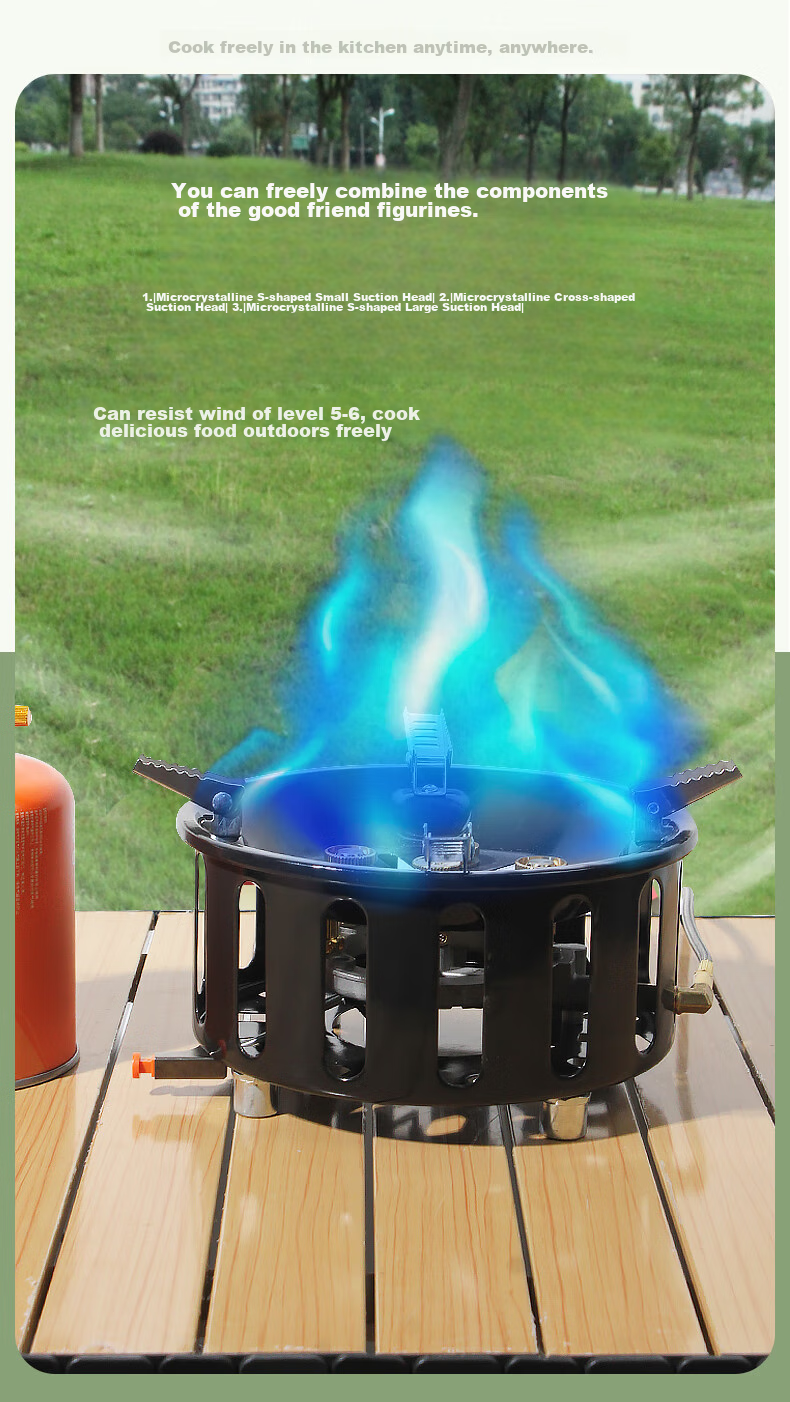 Geshu Gas Cylinder Adapter, Cartridge Stove Connector, High Mountain Gas Cylinder Converter, Outdoor Stove Adapter, Conversion Device 7