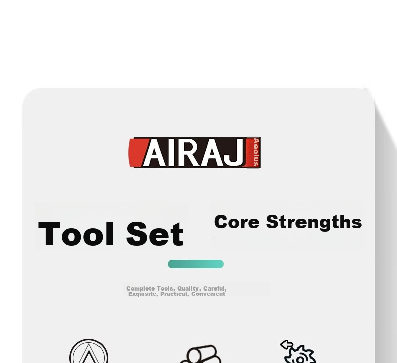 Airuize Motorcycle Repair Socket Wrench Set, Multi-Functional Tool Kit, Motorcycle Repair Toolbox, 46-Piece Set 9