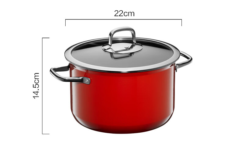 WMF Futenbao Imported Cookware Non-Stick Pot for Soup And Stewing, Nai Cai Rice Light Soup Pot 24cm White Housewarming Kitchen Essential 22