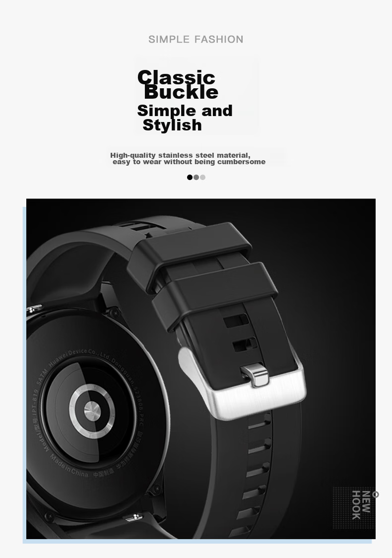 Weiqiantu [Sports Silicone] Suitable for Huawei GT7/GT6/GT5/Pro Watch Band, Compatible with Watch6/5/watch4pro/3pro Watch Band, Buds2/GT4 Master 2 for Me 4