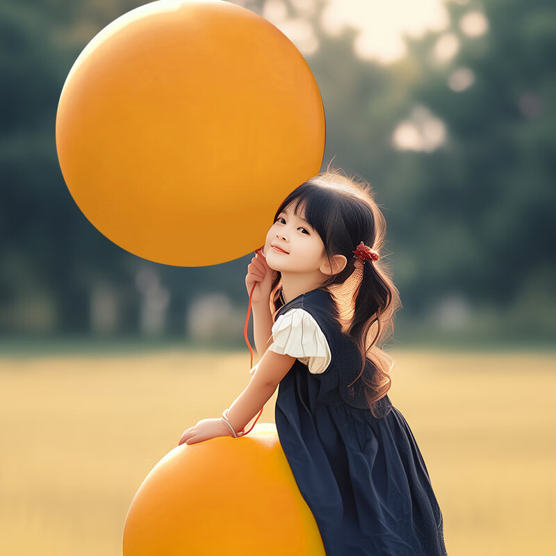 Duomeiyi Birthday Large Balloon, 36 Inches, Red, Children's Balloon, Birthday Scene Decoration, Outdoor Atmosphere, Photo Props