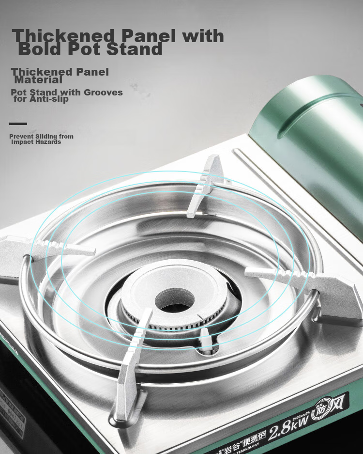 Iwatani Portable Cassette Stove, Outdoor Windproof Camping Gas Stove, Home Hot Pot Cooking Equipment, ZKZ-18F 3