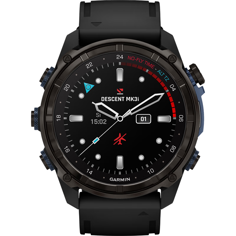 GARMIN Descent Mk3i Diving Computer Watch with Heart Rate And Blood Oxygen Monitoring, for Swimming And Outdoor Sports, Graphite Black - 51mm