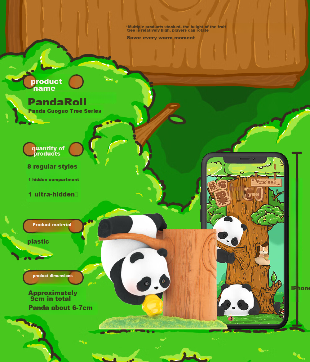 52TOYS Panda Roll, Cute Minime, Versatile Blind Box, Adorable Particles, Full Box of 20 Pieces, Mid-Autumn Festival Gift 8
