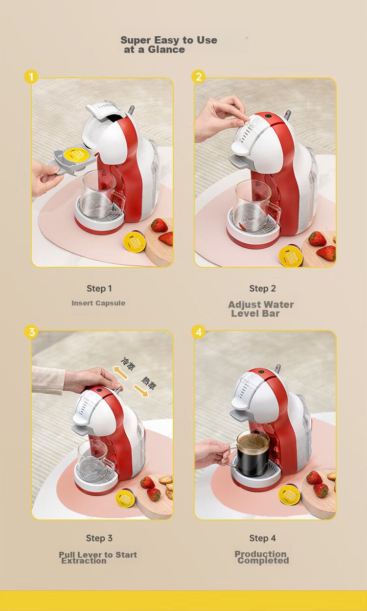 DOLCE GUSTO, Nestle's Automatic Portable Capsule Coffee Machine Mini Me, Compact And Easy to Use, Rapid Heating 5