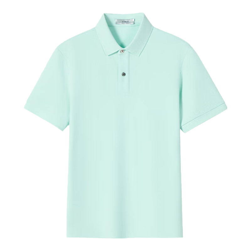 Wendao [Wendao Han Wuxian Technology] Casual Versatile Polo Shirt, Light Water Green, 3XL