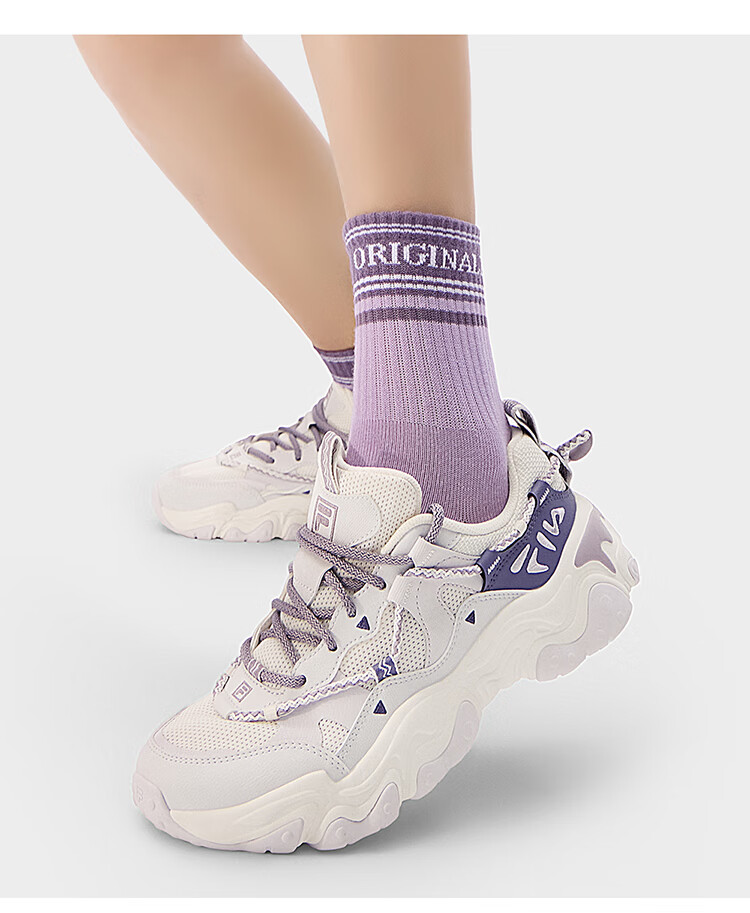 FILA Official Women's Dad Sneakers Sports Shoes Cat Claw Shoes 5th Generation Retro Casual Shoes 19