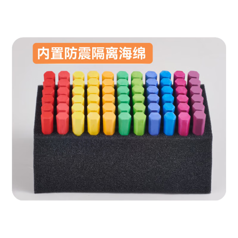 DSB Dishi, Hexagonal Colored Markers, 24 Colors, 48 Pieces/box, Children's Blackboard, Teacher-Specific, Kindergarten Home Use, Doodle-Free, Non-Toxic Colored Chalk, Drawing CK-6652