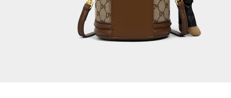 Aiqinghai Handbag, Women's Bucket Bag, Crossbody Shoulder Cylindrical Phone Bag, Niche Birthday Mother's Day Gift, Practical Present for Mom 30