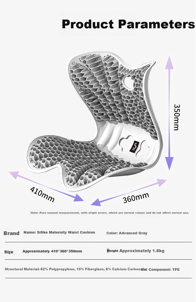Sifeiqi Lumbar Support Cushion for Long Sitting, Back Brace Pad for Pregnant Women And New Mothers, Nursing Pillow Back Support Cushion, Breathable Seat Pad 14